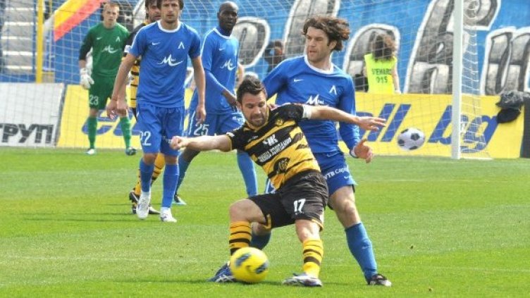 Вицешампионът на страната Левски загуби сензационно от Миньор с 0:1. Снимка: Булфото