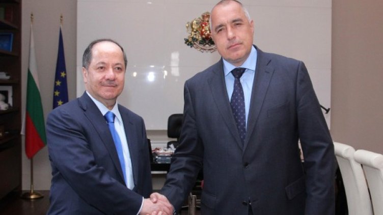 Масуд Барзани и Бойко Борисов. Снимка: Пресслужба на Министерския съвет