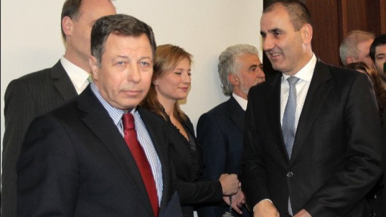 Румен Миланов с МВР шефа Цветан Цветанов. Снимка: БТА