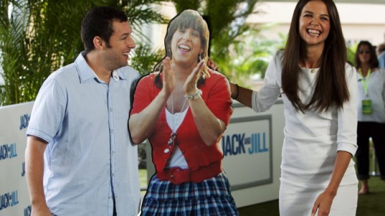 Адам Сандлър  Кейти Холмс на премиерата на "Джак и Джил" Снимка: Reuters