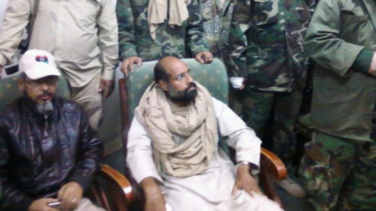 Сейф ал Ислам веднага след задържането му. Снимка: архив, Reuters