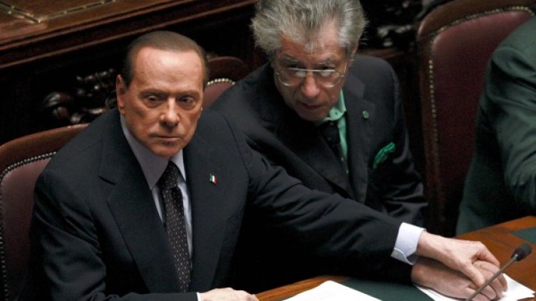 Силвио Берлускони и Умберто Боси (д) Снимка: Reuters