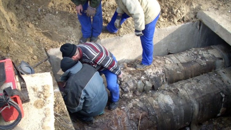 Аварията остави без топлоподаване голяма част от София. Снимка: Булфото