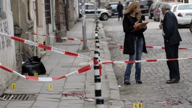 Улицата, където бе убит Йордан Динов. Снимка: БТА