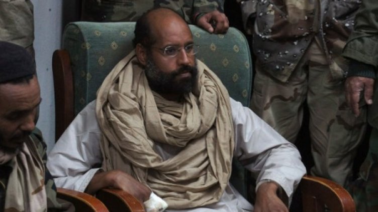 Сейф ал Ислам веднага след задържането му. Снимка: архив, Reuters