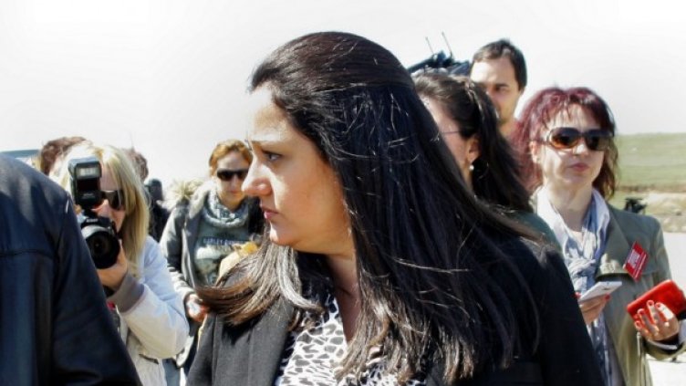 Павлова инспектира магистрала Тракия. Снимка: БТА