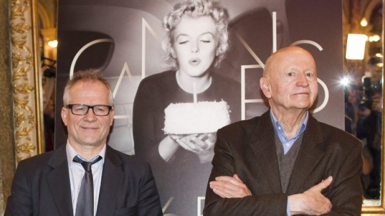 Председателят на кинофестивала в Кан Жил Жакоб и делегираният му директорТиери Фремо. Снимка: БТА