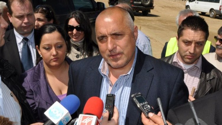 Борисов инспектира строителството на АМ "Марица". Снимка: БТА