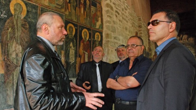 Дянков участва в обществена дискусия за опазване на културно-историческото наследство на Велико Търново.  Снимка: БТА