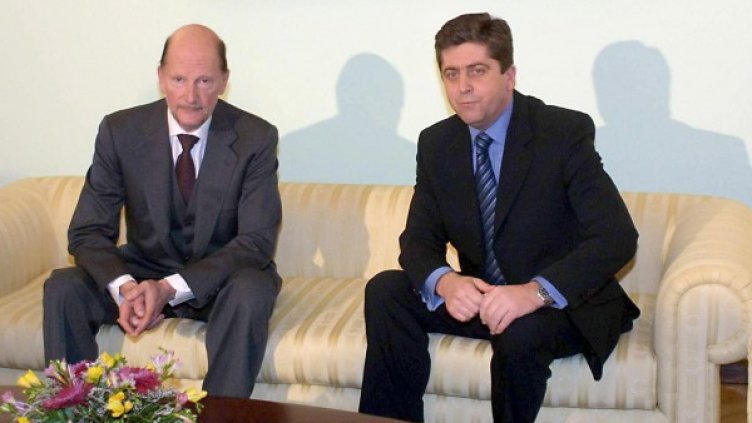 Симеон Сакскобургготски и Георги Първанов. Снимка: архив, Булфото