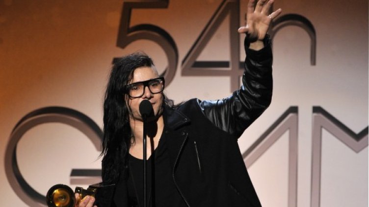 Skrillex бе сред звездите на церемонията, на която бяха връчени наградите Грами. Снимка: Getty Images