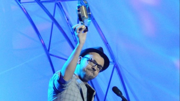 Графа представи песента на наградите на БГ Радио. Снимка: Булфото