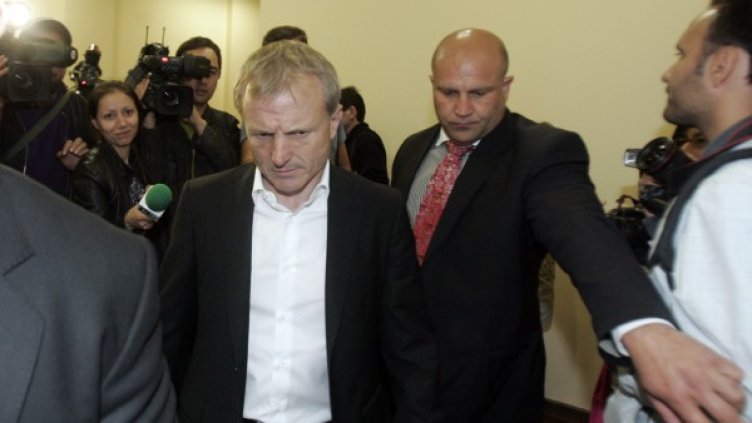 Гриша Ганчев дойде в съда, но не остана до края на заседанието. Снимка: БТА