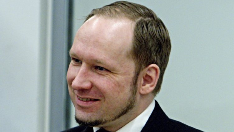 Андерш Брайвик в съда. Снимка: Reuters