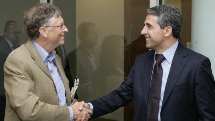 Плевнелиев се срещна в Сиатъл с Бил Гейтс. Снимка: Президентство