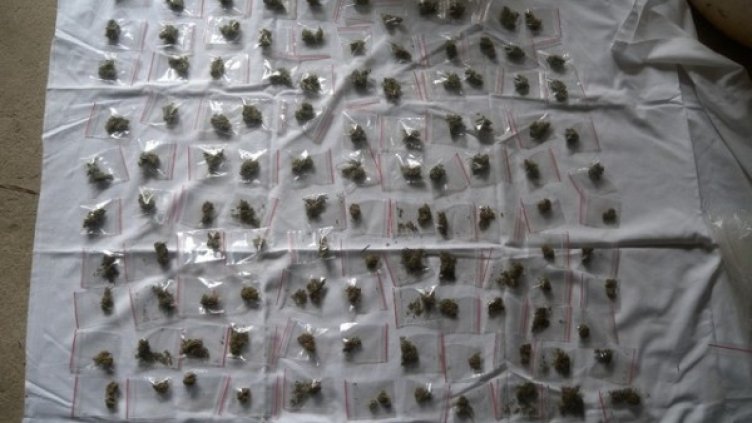 Част от иззетата марихуана. Снимка: МВР