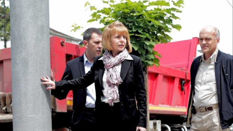 Фандъкова подписа мемурандум с кметът на  хърватската столица Милан Брандич. Снимка:БТА