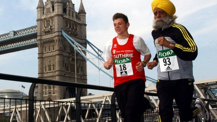 Фаужа Сингх няма умора за състезателно бягане и на 101 г. Снимка: Reuters