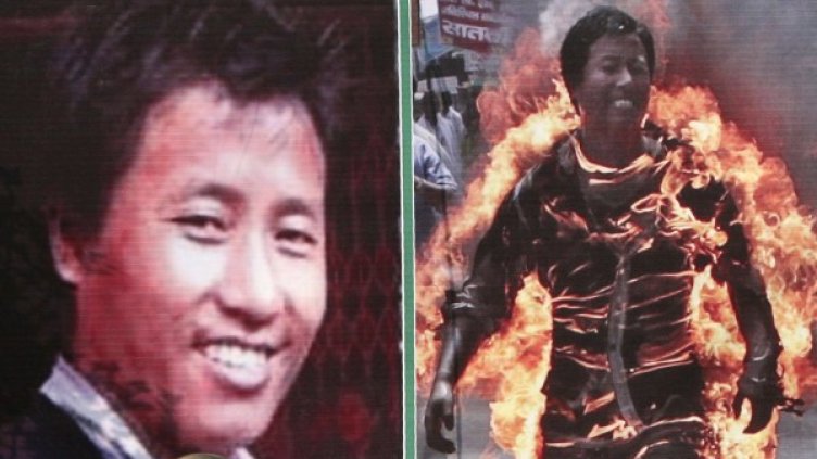 Целта на самозапалванията е да се привлече вниманието към ограниченията върху будизма. Снимка: архив, Reuters