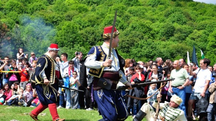 Възстановка на Околчица. Снимка: БТА