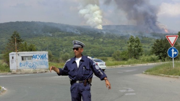 Движението през "Петолъчката" е възстановено.Снимка: Архив Булфото