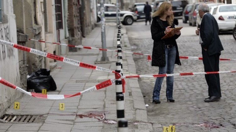 Мястото на убийството. Снимка: Булфото