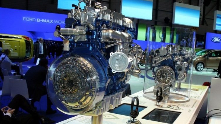 Двигателите от серията EcoBoost на Ford. Автосалон Женева 2012. Снимка: Automedia.bg