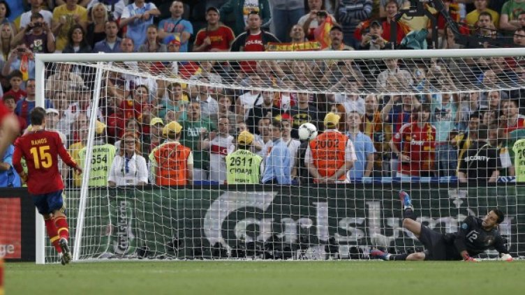 Серхио Рамос този път бе безгрешен при дузпите. Снимка: Reuters