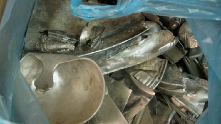 Среброто е иззето в полза на държавата. Снимка: Агенция "Митници"