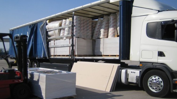 Спипаният камион във Видин. Снимка: Агенция "Митници"