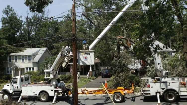 Над 100 000 абонати са останали без ток в щата Вирджиния. Снимка: Reuters