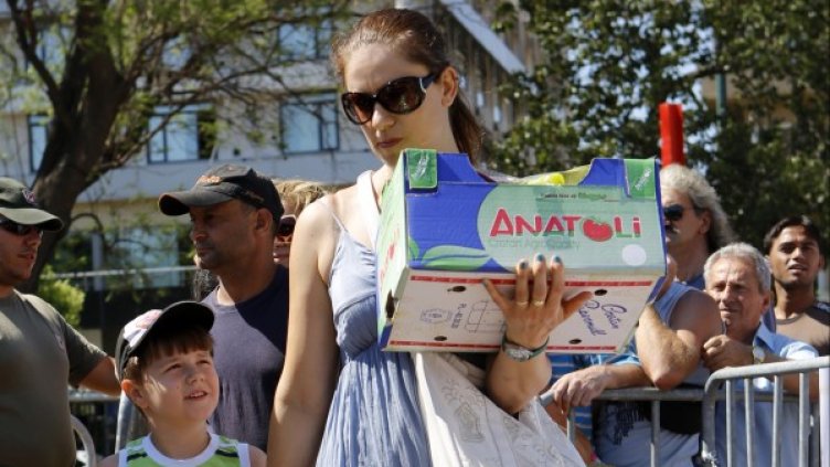 По-рано фермери от Крит раздадоха зеленчуци и в Атина. Снимка: архив, Reuters