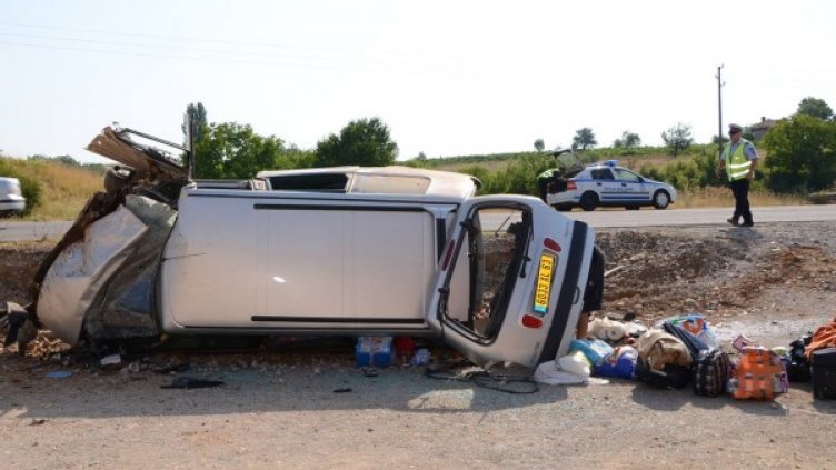 Мястото на катастрофата. Снимка: БТА