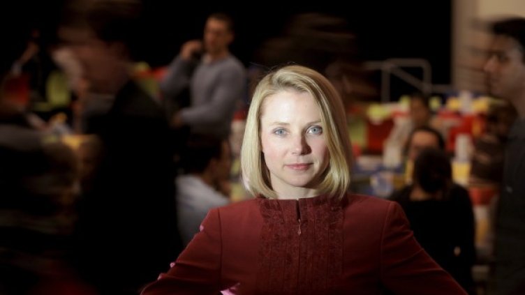 Мариса Майер преди 3 години в централата на Google. Снимка: Ройтерс