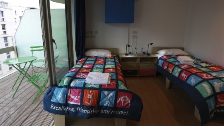 На такива легла ще почиват българските спортисти преди битките за отличия. Снимка: Reuters