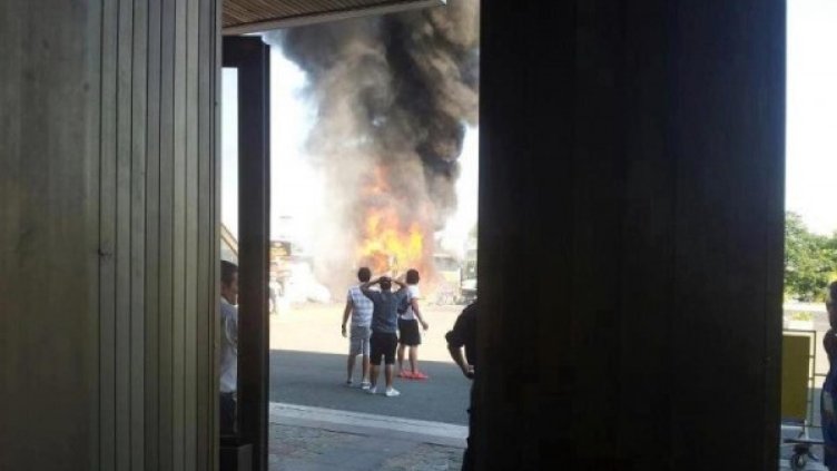 Мястото на взрива. Снимка: Facebook