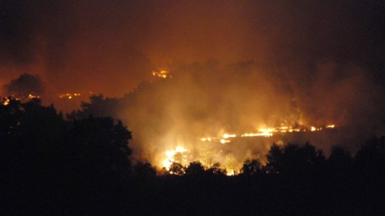 Пожарът в Сакар е потушен. Снимка: БТА