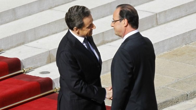 Оланд и Саркози могат да потичат заедно някоя сутрин. Снимка: Reuters