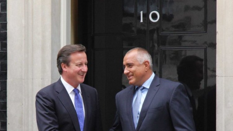Борисов и Камерън се срещнаха в Лондон. Снимка: ГИС