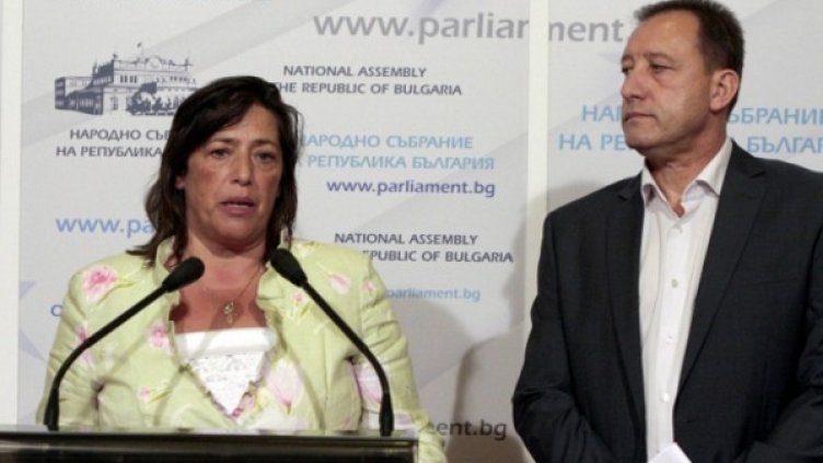 Росица Янакиева и Ангел Найденов Снимка: БСП
