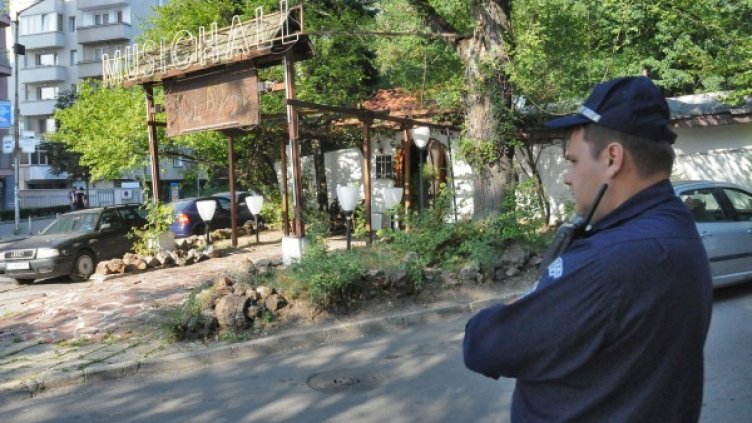 Мястото на взрива. Снимка: БТА