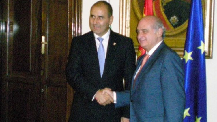 Цветан Цветанов и колегата му от Испания на срещата днес. Снимка: БТА