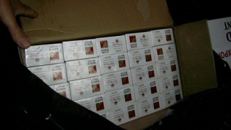 Спипаните цигари. Снимка: Агенция "Митници"