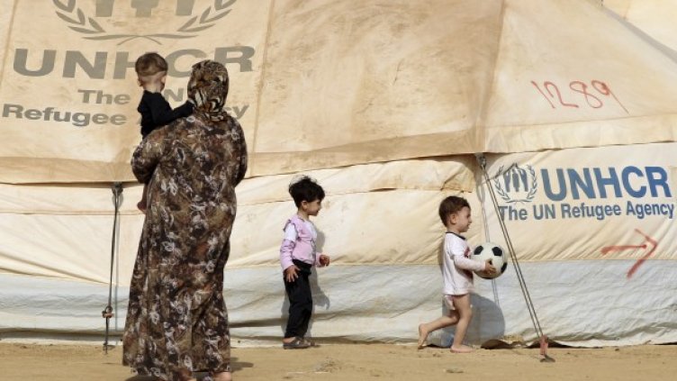 Сирийски бежанци в лагер в Йордания. Снимка: Reuters