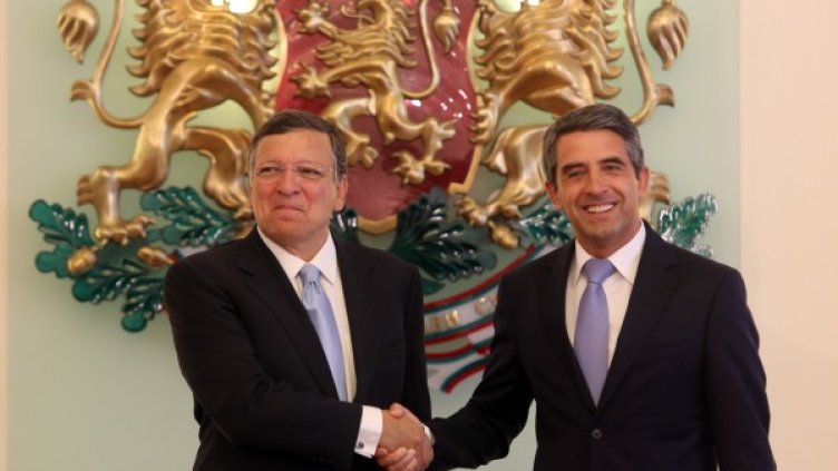 Барозу(вляво) се срещна с Плевнелиев. Снимка: БТА