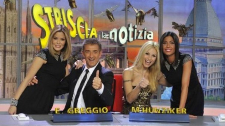 Водещи на италианския формат Striscia la Notizia. Снимка: bTV
