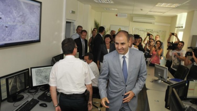 Цветанов откри Интегрирана система за наблюдение на българо-турската граница. Снимка: Булфото