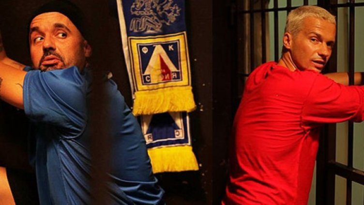 Део и Дичо в кадър от "Пистолет, куфар и 3 смърдящи варела". Снимка: Александра филмс