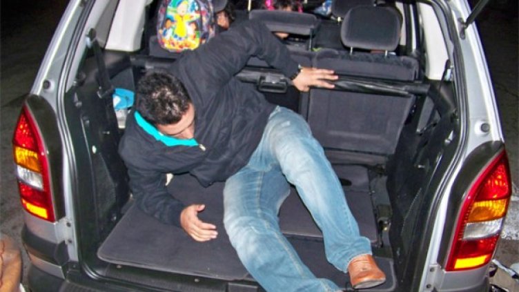 Заловеният мъж. Снимка: МВР