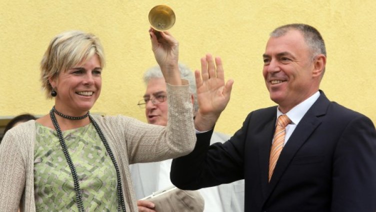 Специален гост на oткриването на учебната година във Втора английска гимназия беше холандската принцеса Лаурентин ван Оранйе. Снимка: БТА